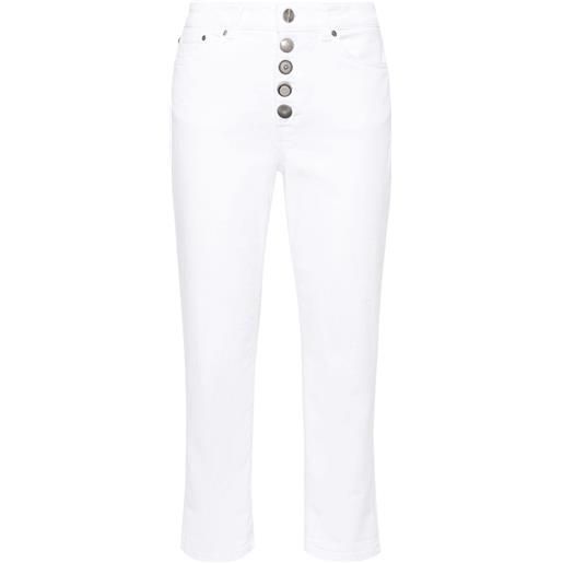 DONDUP mid-rise cropped jeans - bianco
