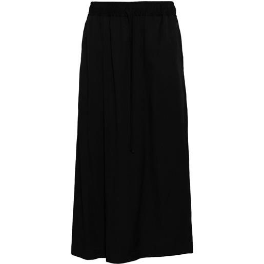 Julius loose fit pleated trousers - nero
