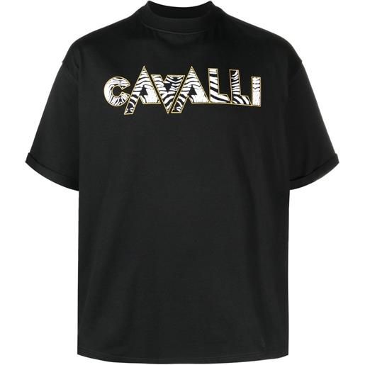 Roberto Cavalli t-shirt con stampa zebrata - nero