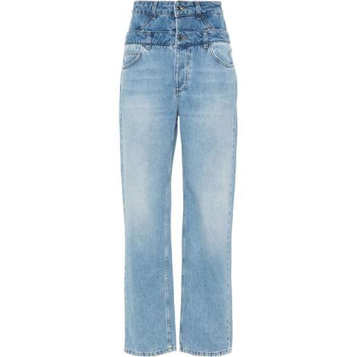 LIU JO high-rise straight-leg jeans - blu