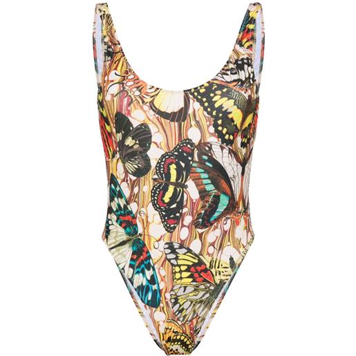 Jean Paul Gaultier butterfly-print swimsuit - toni neutri