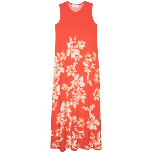 Christian Wijnants floral-print maxi dress - arancione