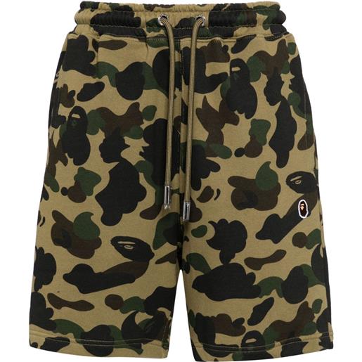 A BATHING APE® camouflage-print cotton-blend shorts - verde