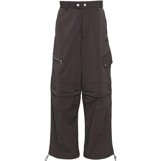 FIVE CM wide-leg cargo pants - grigio