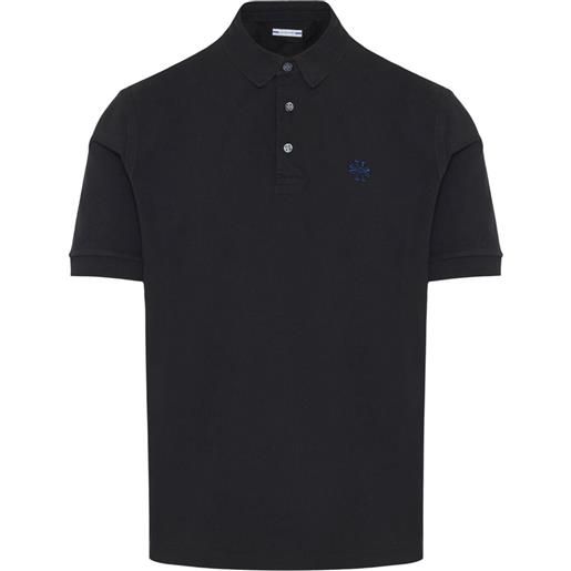 Jacob Cohën logo-embroidered piqué polo shirt - blu