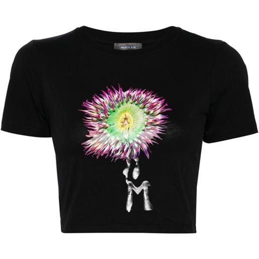 Mugler t-shirt anemone corta - nero