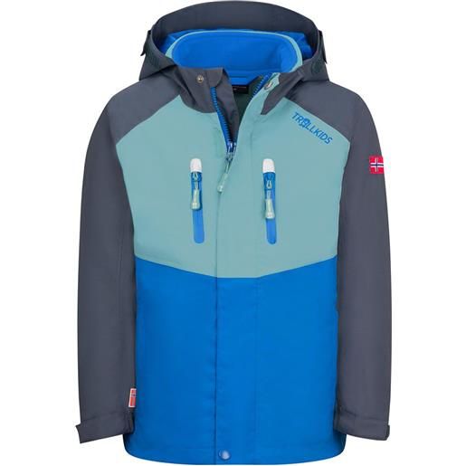Trollkids bryggen 3in1 full zip rain jacket 164 cm ragazzo