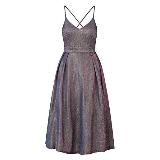 ApartFashion vestito dress, viola/oro, 40 donna