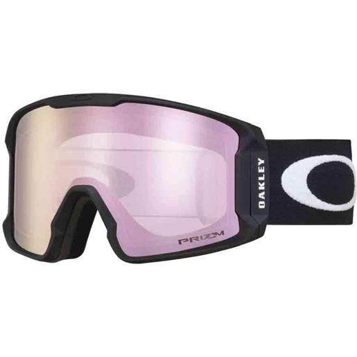 Oakley line miner prizm ski goggles nero prizm hi pink iridium/cat1