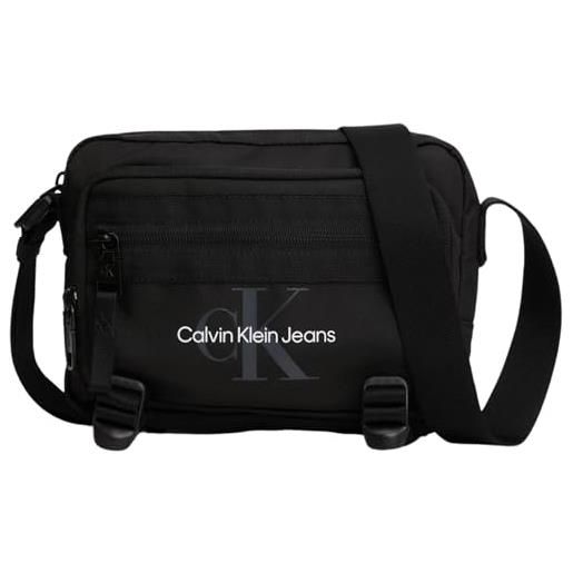 Calvin Klein Jeans borsa a tracolla uomo sport essentials camera bag piccola, nero (black), taglia unica