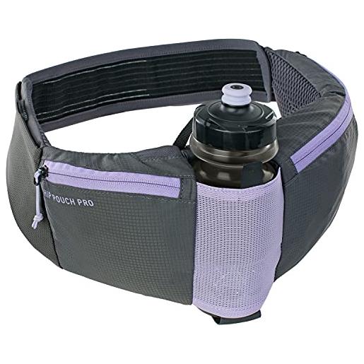 EVOC sac hip pouch pro + bidon, cintura porta accessori unisex-adulto, multicolore/viola, 1,55 litres
