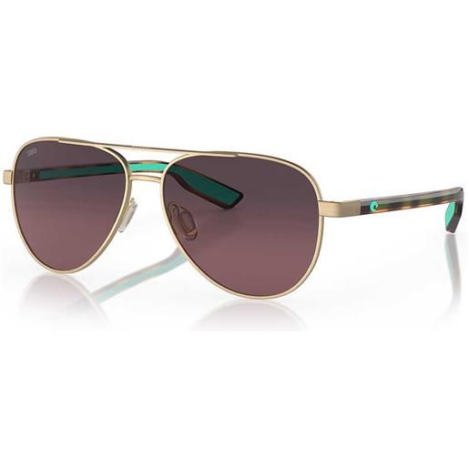 Costa peli mirrored polarized sunglasses oro green mirror 580p/cat2 uomo