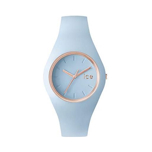 Ice-watch - ice glam pastel lotus - orologio blu da donna con cinturino in silicone - 001067 (medium)