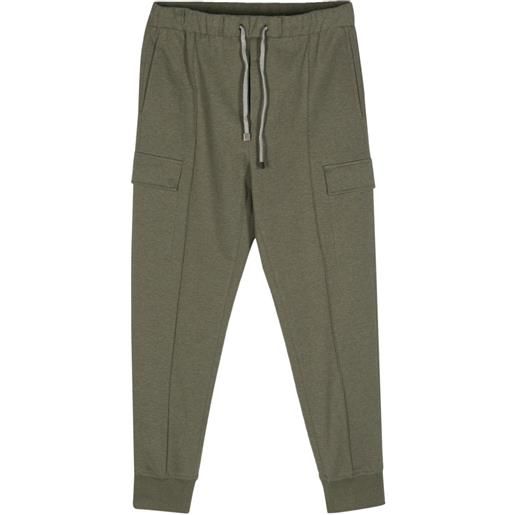 Peserico jersey tapered track pants - verde