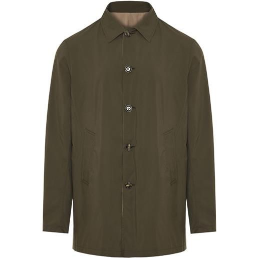 Barba giacca-camicia spolverino reversibile - verde