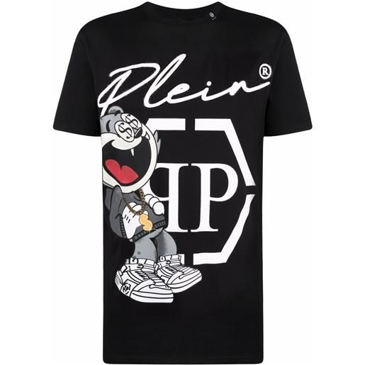 Philipp Plein t-shirt con stampa grafica - nero