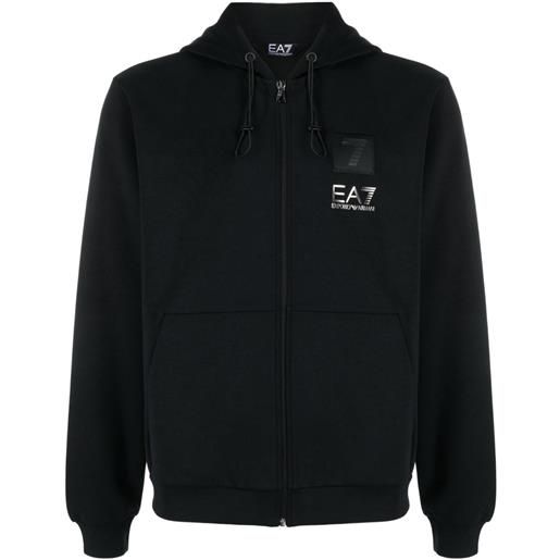 Ea7 Emporio Armani giacca con stampa - nero