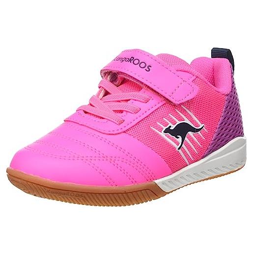 KangaROOS super court ev, scarpe da ginnastica, rosa fluo fucsia, 31 eu