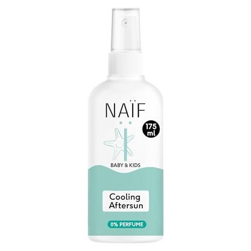 Naïf doposole spray - per neonati e bambini - calma e idrata la pelle - l'aloe vera - vegan - senza profumo - 175ml