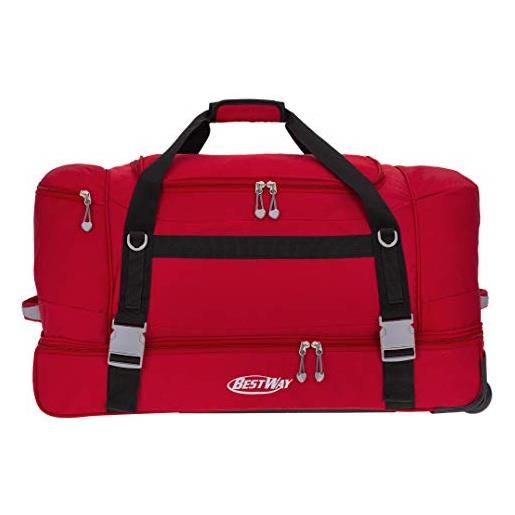 Bestway Bestway rollenreisetasche borsone, 78 cm, 100 liters, rosso (weinrot)