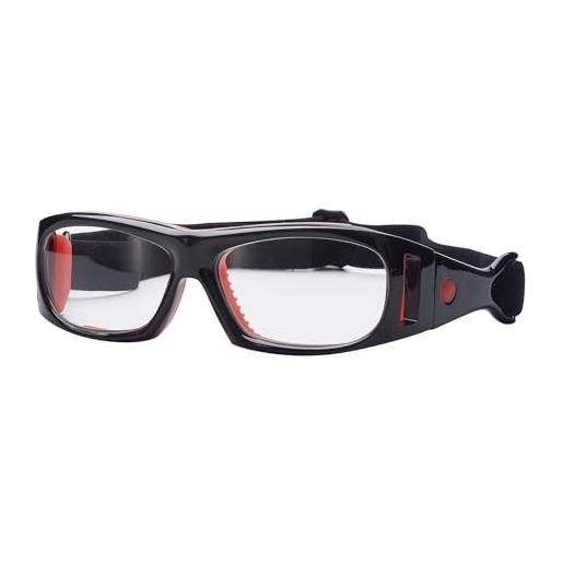 dachance occhiali sportivi per occhiali da calcio amatori di basket tennis adulti bambini occhiali running occhiali antinfortunistica regolabile. (personalizza)