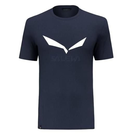 SALEWA solidlogo dry m t-shirt uomo, premium navy melange, m