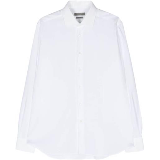 Corneliani classic-collar cotton shirt - bianco