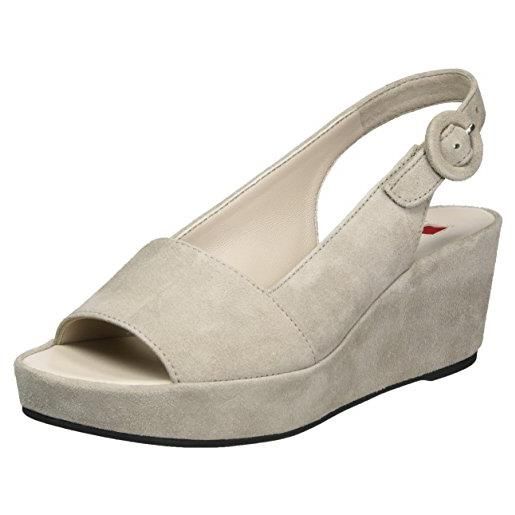 Högl 3- 10 3202, sandali con piattaforma donna, grigio (stone6800), 42.5 eu
