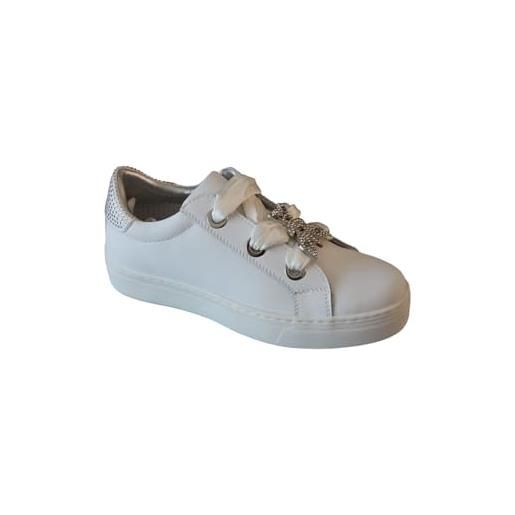 Patrizia pepe pj827.30, scarpe da ginnastica, bianco, 40 eu stretta