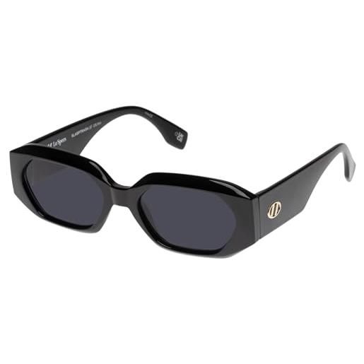 Le Specs occhiali da sole slaptrash donna uomo forma ovale montatura con protezione uv, smoke mono/black