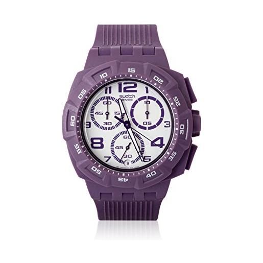 Swatch purple funk suiv400- cronografo da uomo