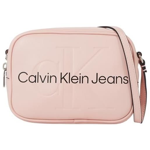 Calvin Klein Jeans calvin klein borsa a tracolla donna camera bag piccola, rosa (pale conch), taglia unica