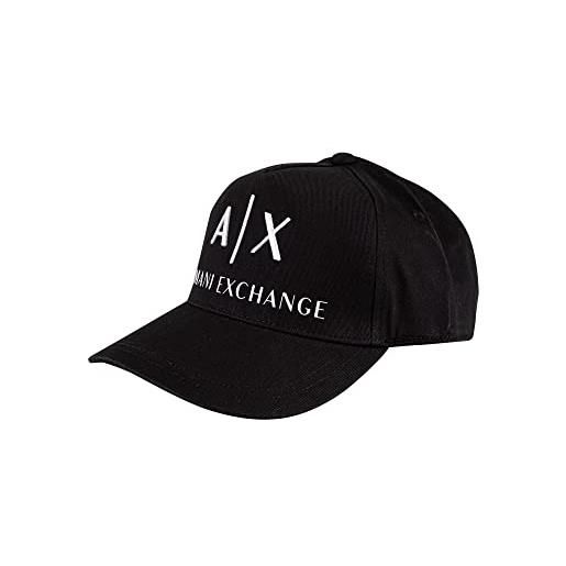 Armani Exchange corporate logo hat, berretto da baseball, 