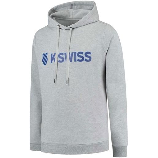 K-swiss essentials hoodie grigio m uomo