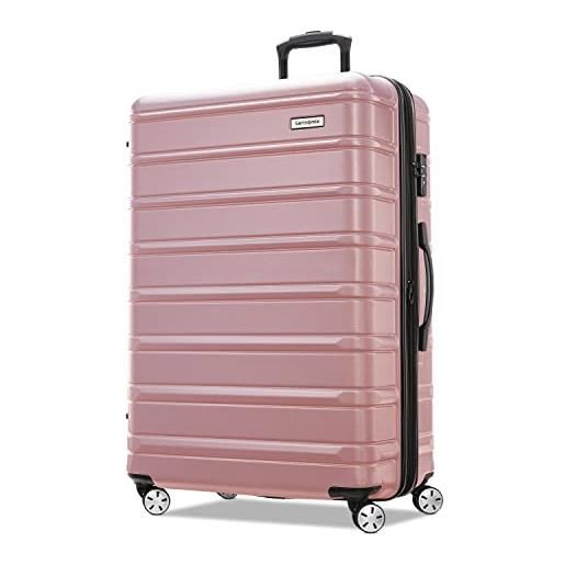 Samsonite omni 2 - bagaglio espandibile rigido con ruote girevoli omni 2 rigido espandibile con ruote girevoli, oro rosa, checked-large 28-inch, omni 2 hardside - bagaglio espandibile