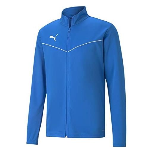 PUMA teamrise training poly jacket, giacca sportiva uomo, electric blue lemonade, m