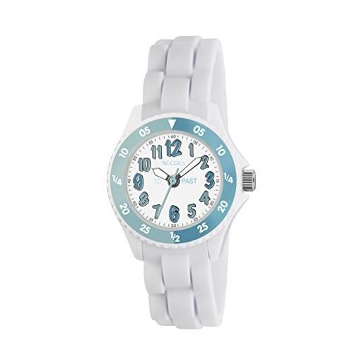 Tikkers girl - orologio da polso da donna, cinturino in silicone bianco tk0118