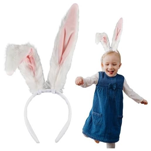 NQEUEPN cerchietto con orecchie da coniglio, graziose fasce per capelli con orecchie di coniglio orecchie da coniglio pasquale per donne per decorazioni per feste di compleanno di halloween di pasqua