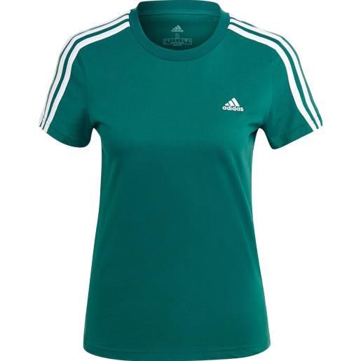 Adidas essentials slim 3-stripes tee t-shirt donna