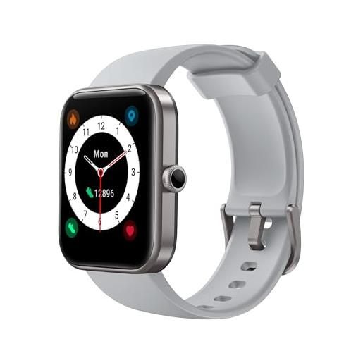 Kuura+ smart watch do - orologio intelligente per donne e uomini - orologio fitness con cardiofrequenzimetro e sleep tracker - batteria da 7 giorni, resistenza all'acqua ip68 - app per ios e android
