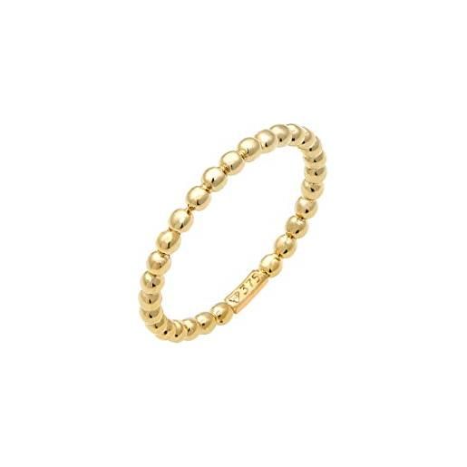 Elli premium anelli donna elegante basic in oro giallo 375