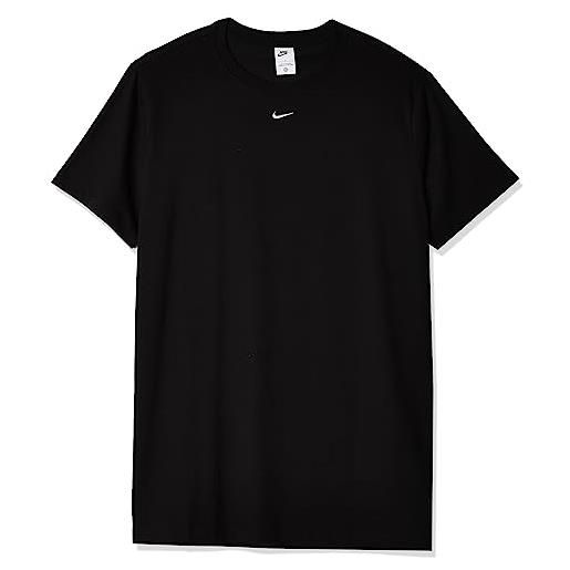 Nike essentials maglietta a maniche corte, nero/bianco, m donna