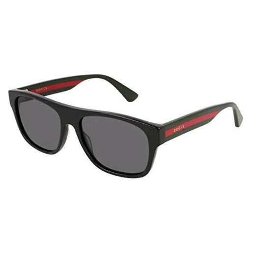 Gucci gg0341s-001 occhiali da sole, nero, 56.0 uomo