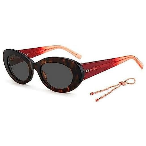 Missoni mmi 0095/s sunglasses, 086/70 havana, 52 women's