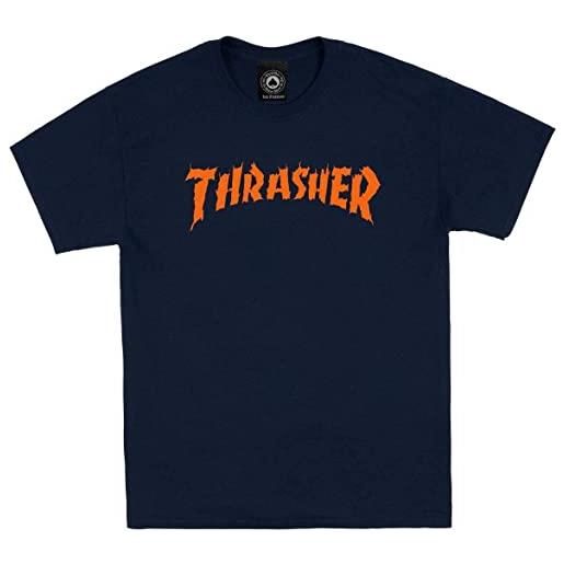 Thrasher t-shirt uomo m blu navy
