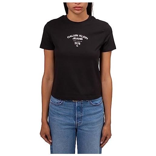 Calvin Klein Jeans - t-shirt donna boxy con logo bold - taglia l
