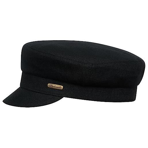 Sterkowski, cappello stile marinaio, estivo, in lino black 55 cm = s = uk 6 3/4