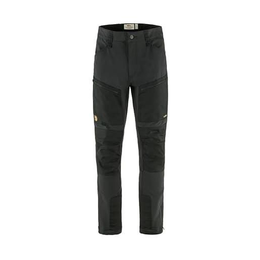 Fjallraven 87160-550-550 keb agile winter trousers m pantaloni sportivi uomo black-black taglia 44/r
