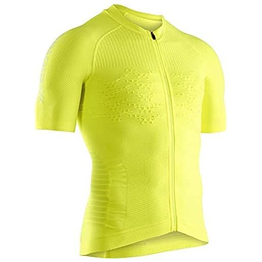 X-Bionic effektor 4.0 bike zip shirt short sleeve men, uomo, phyton yellow/arctic white, l