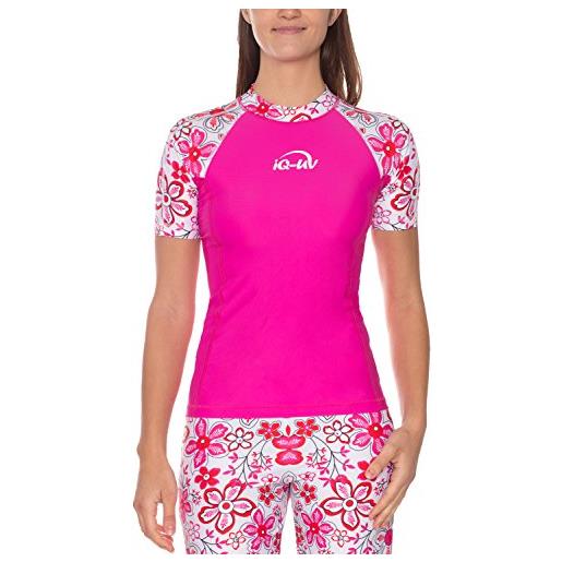 iQ-Company iq-uv shirt slim fit, uv protective uomo, two-pink, s (38)